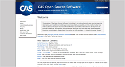 Desktop Screenshot of opensourcesoftware.casact.org
